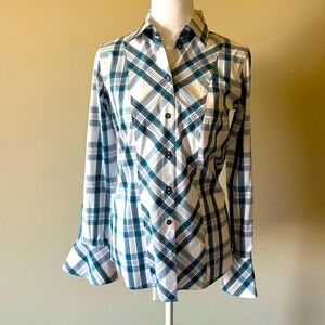 Carlisle Collection Blue Plaid Shirt